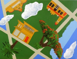 Floating over Sandgate