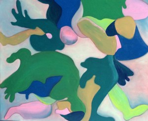 Dancing, 2015. Oil on canvas, 61 x 50cm. 